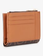 Valentino Bags Портфейл от еко кожа на лога Тъмнокафяв