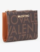 Valentino Bags Портфейл от еко кожа на лога Тъмнокафяв
