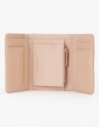 Valentino Bags Портфейл с лого и тройно прегъване Бежов