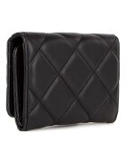 Valentino Bags Портфейл с лого и тройно прегъване Черен
