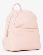 Valentino Bags Раница от еко кожа с релеф Бледо розово