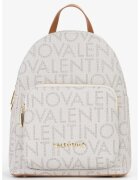 Valentino Bags Раница Regina от еко кожа с лого - Светло сив/Светло бежово