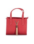 Valentino Дамска чанта - червена - металическо лого - екокожа - 20x15x11 см