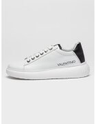 Valentino Кожени спортни обувки с лого - Черен/Мръснобял