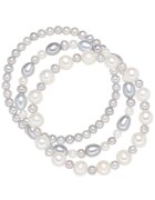 Valero Pearls Гривна със сладководно култивирани перли - 3 части
