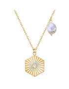 Valero Pearls Висулка с 14К позлата - кристали и перла