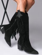 Vanilla Ciocate Marshall piele intoarsa neagra cu garnituri texturate