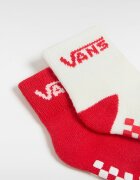 Vans Чорапи с памук - 2 чифта Аленочервен/Мръснобял