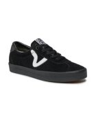 Vans Дамски кецове - естествена кожа - бял/черен