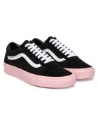 Vans Дамски кецове - естествена кожа - черен/розов