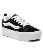 Vans Дамски кецове Knu Stack VN000CP66B - с платформа - естествена кожа - черно/бяло