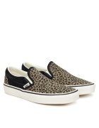 Vans Дамски мокасини - Knu Skool Jumbo - VN00 - черно/леопардово - естествена кожа