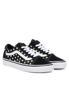 Vans Детски кецове - кецове за момичета - естествена кожа - - флорален