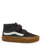 Vans Детски кецове - SK8-Mid Reissue - естествена кожа - сиво кафяво