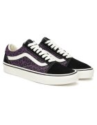 Vans Кецове Old Skool VN000D7Z6N - унисекс - Черно/Лилаво - естествена кожа