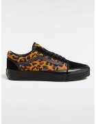 Vans Кецове с принт и велур - Черен/Оранжев