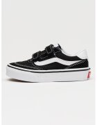 Vans Кецове с велкро и велур - Бял/Черен