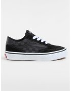 Vans Кожени кецове с десен - Бял/Черен/Tъмносив
