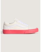 Vans Кожени маратонки Old Skool с текстил - Коралово червено/Крем