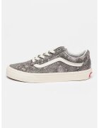 Vans Кожени спортни обувки Old Skool - Мръснобял/Tъмносив