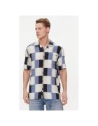 Vans Мъжка риза - 303841072 - Вискоза - Синя