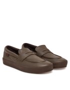 Vans Мъжки мокасини - естествена кожа - кафяви