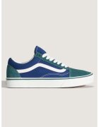Vans Унисекс кецове Old Skool Nine с велур - Тъмносин/Петролово зелено