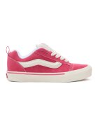 Vans Велурени кецове Knu Skool с контрасти - Розово/Крем