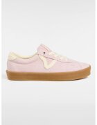 Vans Велурени спортни обувки - Бледо розово/Крем