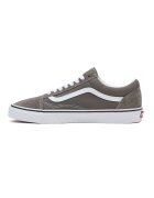 Vans Велурени спортни обувки Old Skool - Бял/Сиво-кафяв