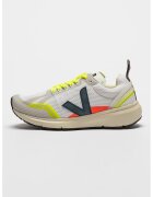 Veja Мрежести спортни обувки Condor с еко кожа - Бял/Сив/Неоново зелено