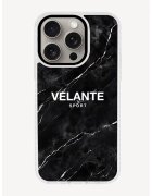 VELANTE OFFICIALE Унисекс калъф за iPhone 15 PRO с лого - Бял/Черен