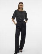 Vero Moda Блуза с лурекс Черен/Сребрист