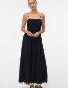 Vero Moda Дълга рокля с тънки презрамки Черен