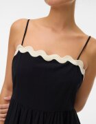 Vero Moda Дълга рокля с тънки презрамки Черен