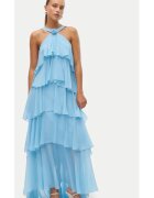 Vero Moda Дамска рокля - Синя - Полиестер
