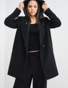 Vero Moda Палто с отделяща се качулка Черен