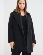 Vero Moda Палто с отделяща се качулка Черен