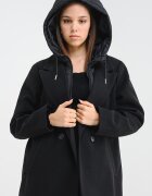 Vero Moda Палто с отделяща се качулка Черен