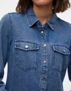 Vero Moda Риза Jennie от деним с пришити джобове