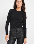 Vero Moda Слим блуза Chloe с органичен памук Черен