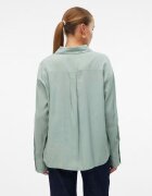Vero Moda Свободна риза Lexie с панделка Бледозелен