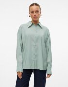 Vero Moda Свободна риза Lexie с панделка Бледозелен