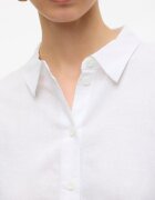 Vero Moda Свободна риза с лен Бял