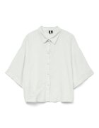 Vero Moda Свободна риза с лен Бял