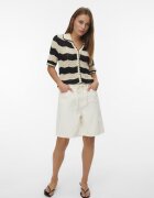 Vero Moda Свободни бермуди от деним Бял