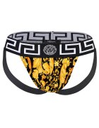 Versace Джокстрап с лого - Черен/Сив