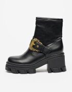 Versace Jeans Couture Боти с масивен ток Черен
