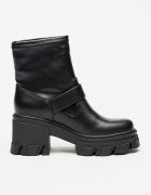 Versace Jeans Couture Боти с масивен ток Черен