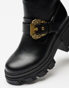 Versace Jeans Couture Боти с масивен ток Черен
